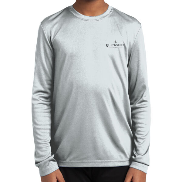 Quick Shift Capital Printed - Youth Long Sleeve PosiCharge ® Competitor™ Tee Thumbnail