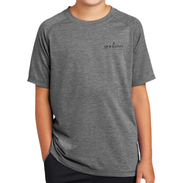 Quick Shift Capital Printed - Youth PosiCharge ® Tri Blend Wicking Raglan Tee Thumbnail