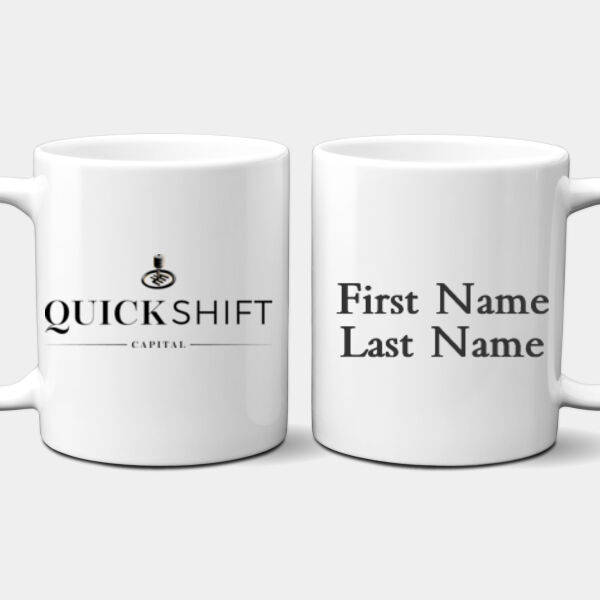 Personalized Quick Shift Capital - 11 oz. No Minimum Full Color Printed Ceramic Mug Thumbnail