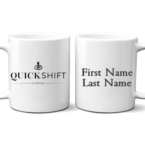 Personalized Quick Shift Capital - 11 oz. No Minimum Full Color Printed Ceramic Mug Thumbnail