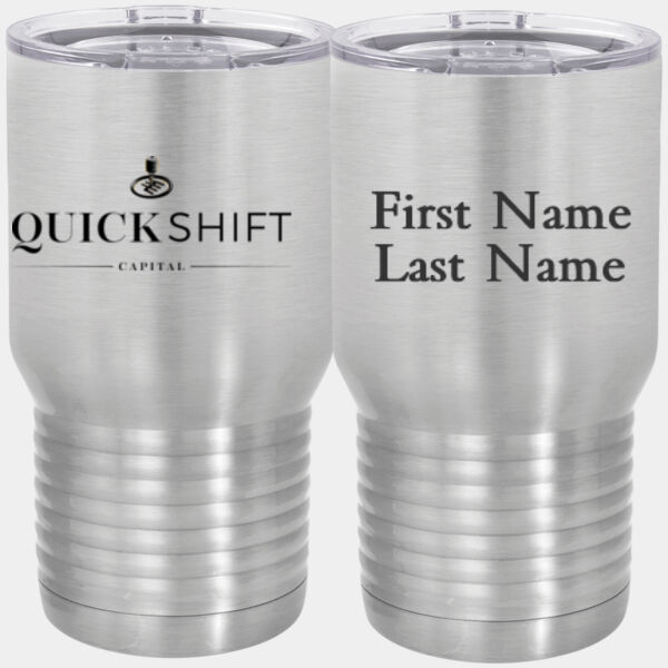 Personalized Quick Shift Capital - 20 oz. Tall Stainless Steel Vacuum Insulated Tumbler Thumbnail
