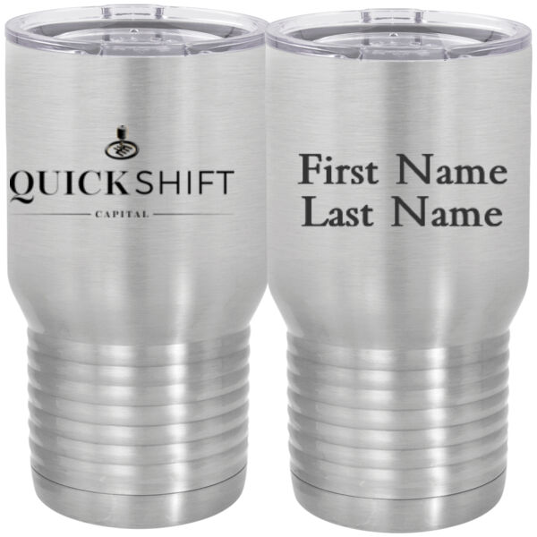 Personalized Quick Shift Capital - 20 oz. Tall Stainless Steel Vacuum Insulated Tumbler Thumbnail