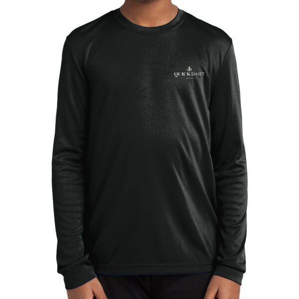 Quick Shift Capital Printed - Youth Long Sleeve PosiCharge ® Competitor™ Tee Thumbnail