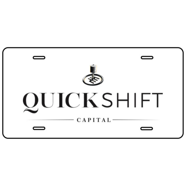 Quick Shift Capital Printed - Aluminum Full Color Printed License Plate Thumbnail
