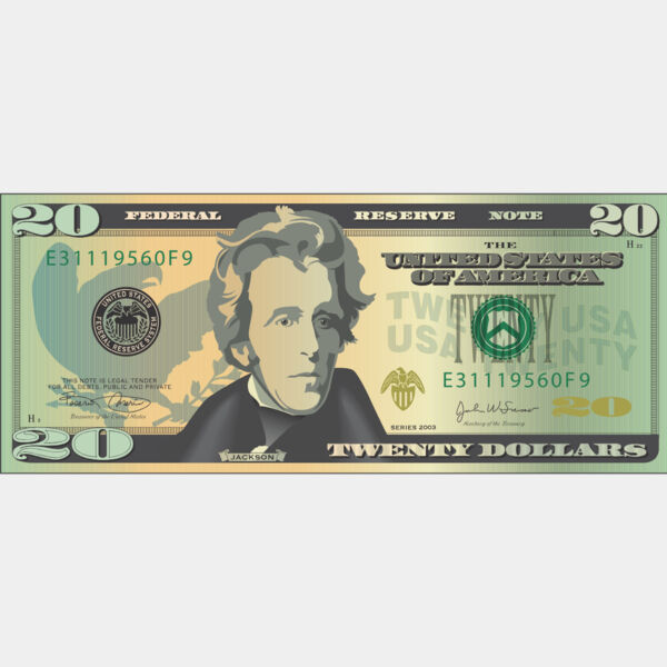 Twenty Dollar Bill 1 Thumbnail