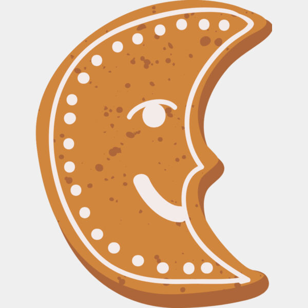 Gingerbread Cookie Crescent Moon 1 Thumbnail