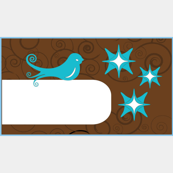 Floral Bird Business Card Background 1 Thumbnail