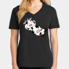 Ladies Core Cotton V-Neck Tee Thumbnail