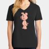 Ladies Core Cotton V-Neck Tee Thumbnail