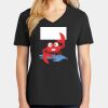 Ladies Core Cotton V-Neck Tee Thumbnail